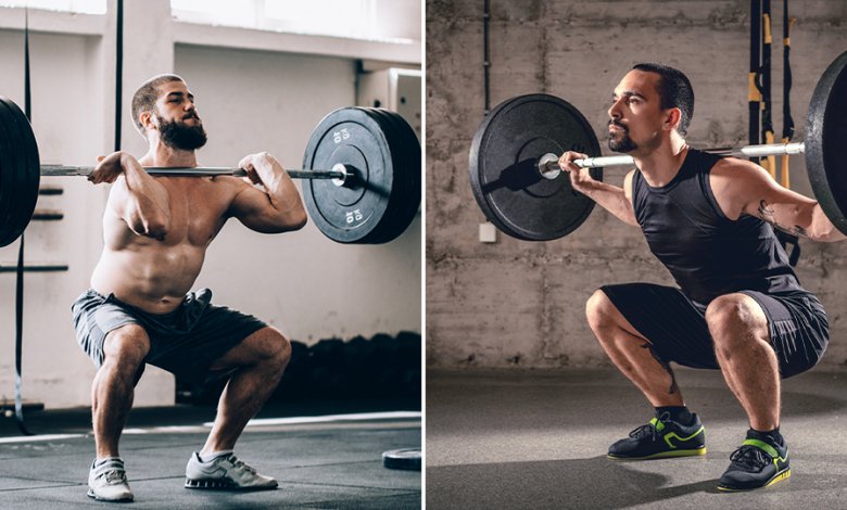 front-squat-vs-back-squat:-which-barbell-squat-is-right-for-you?